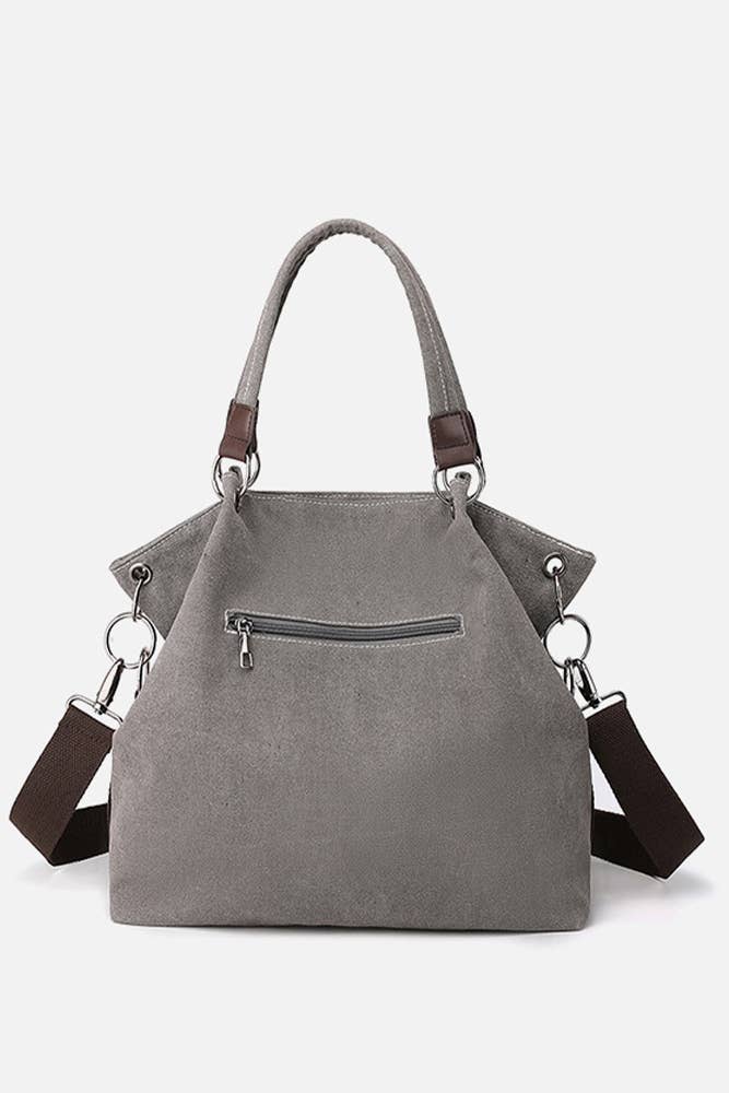 UNISHE – Engroshandel Skuldertaske – til kvinder – Colorblock skuldertaske i lærred MOQ 3 stk ZYB0034