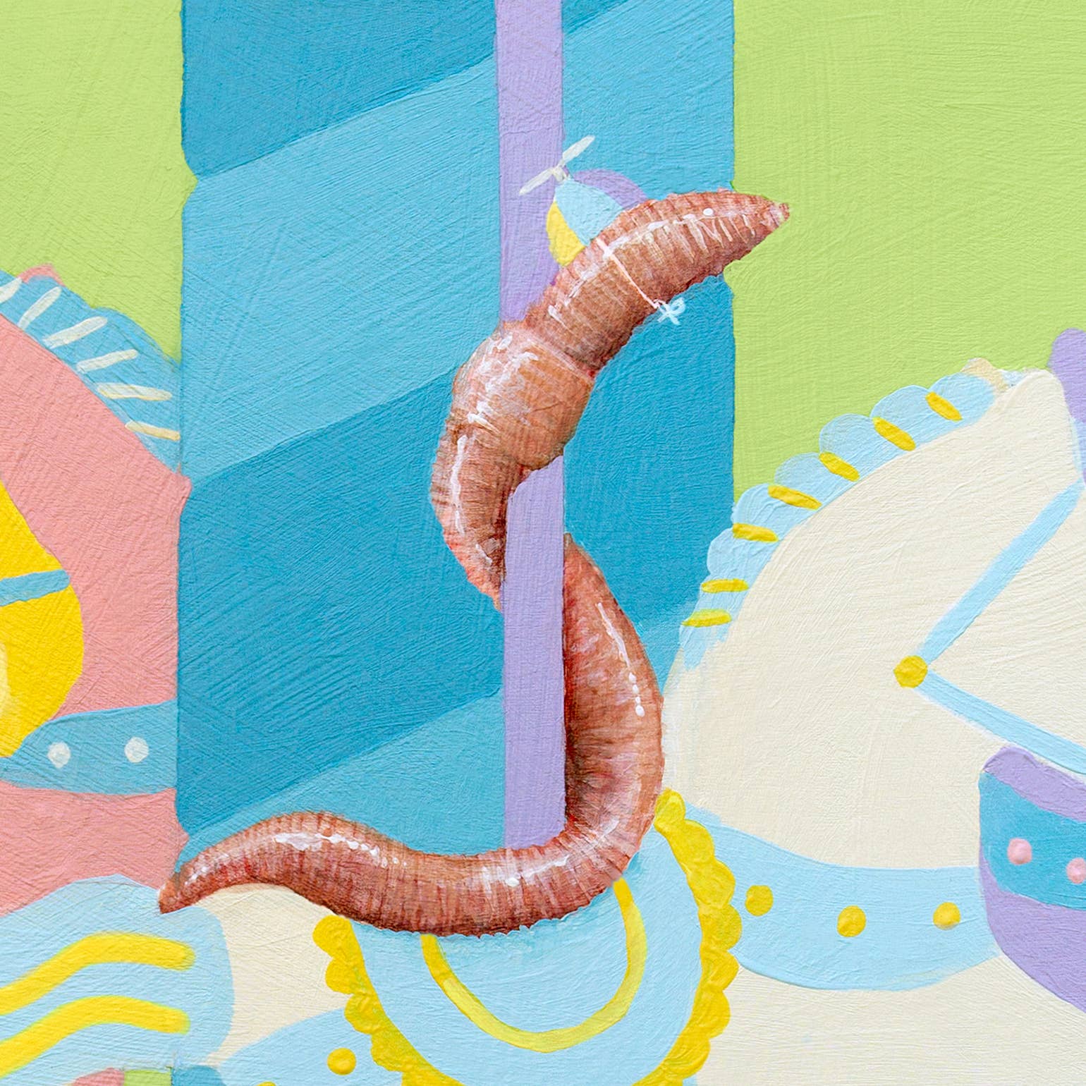 One Lane Studios - Wholesale Art Print - Waldron's Long Weekend (Worm Carousel) Print3