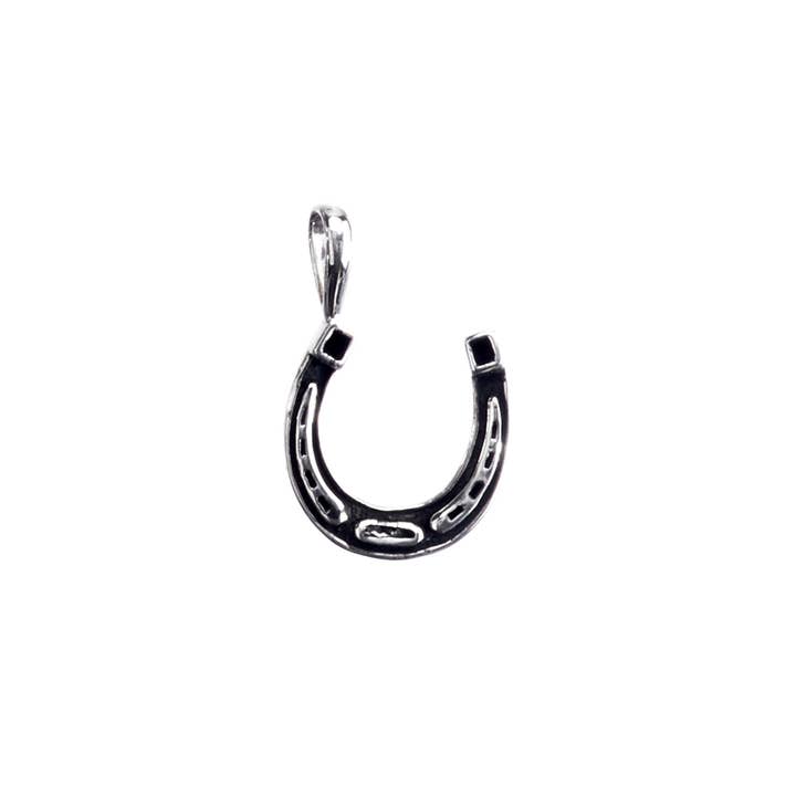 Colgante de plata de ley con forma de herradura Luck Be A Lady para venta al por mayor de Cynthia Gale New York