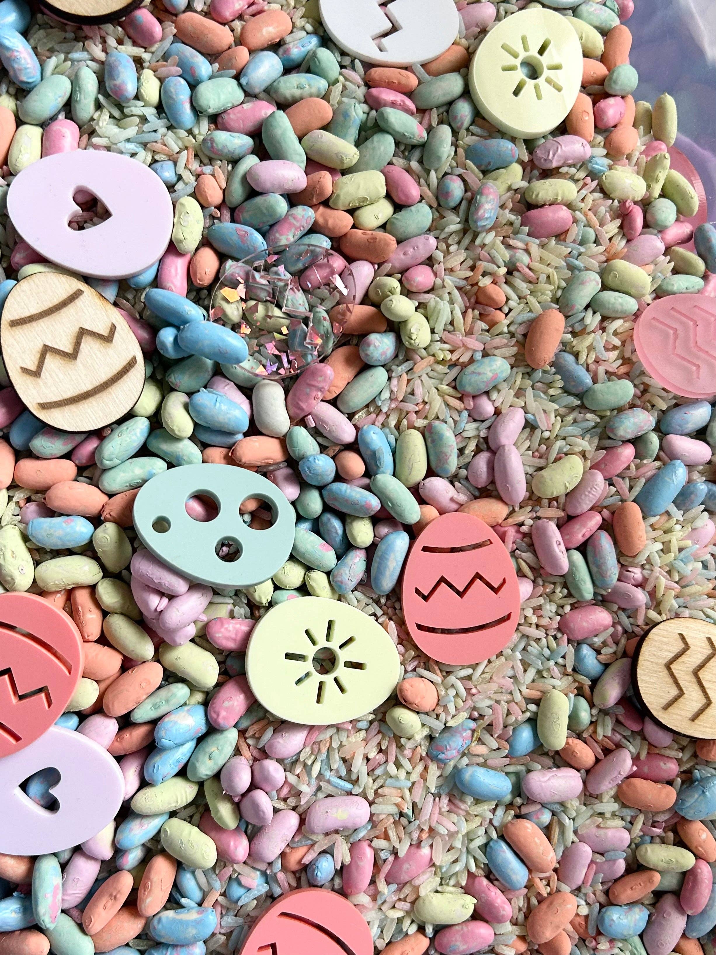 Stars and Sensory - Wholesale Speelgoedset - Kinderen - Acryl eieren voor tellen en sorteren0