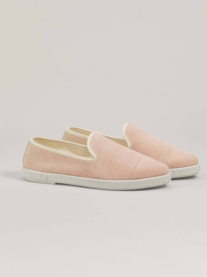 Damsko toffel i läder, rosa för wholesale av Angarde