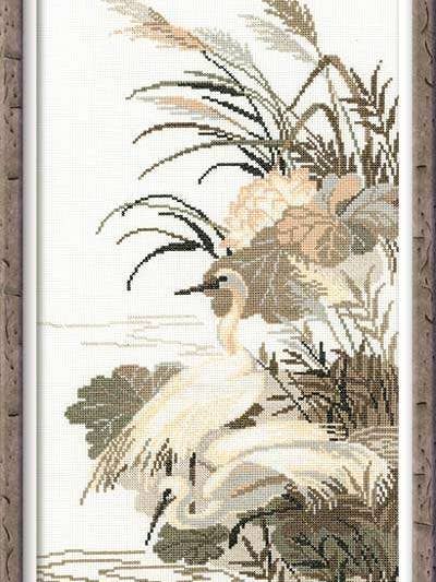Cross Stitch Kit From Riolis 928 Herons for wholesale by RIOLIS
