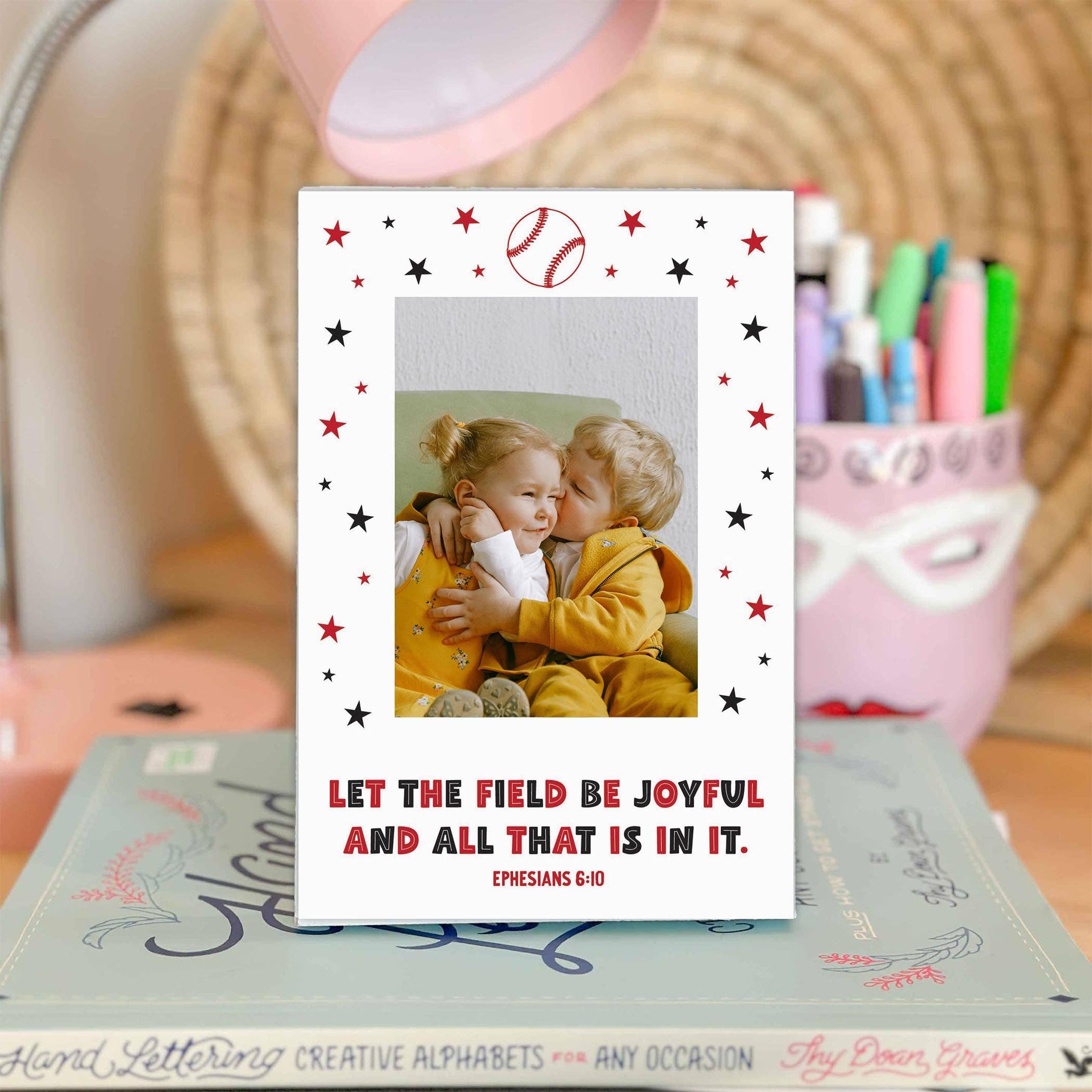 Clairmont & Co - Wholesale Picture Frame - Baseball Frame, Let The Field Be Joyful Baseball1