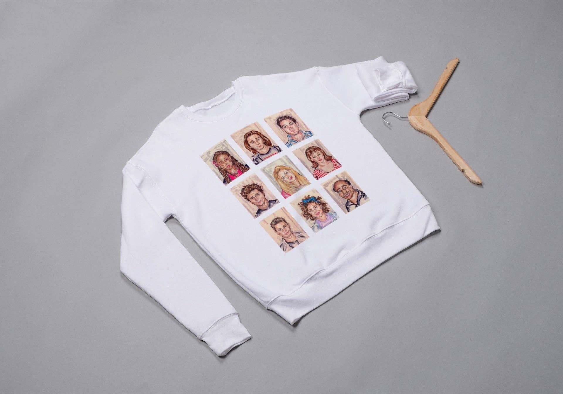 Paper 8 – Großhandel Sweatshirt mit Grafikdruck – Damen – CLUELESS Polaroids-Sweatshirt0