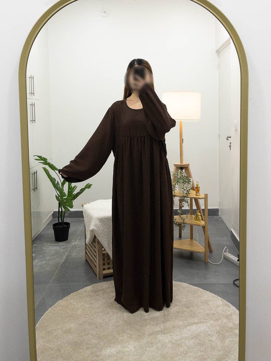 IDEAL OUTFIT - Wholesale Kaftan - Dames - 2-delige khimar en abaya set in jazzstijl ref:e2326+2501jazz12