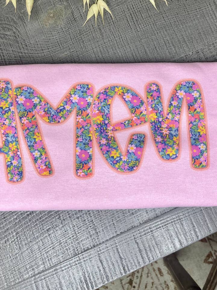 Amen floral (T-shirt sublimation Gildan) pour la vente par 1/2 Penny Wholesale