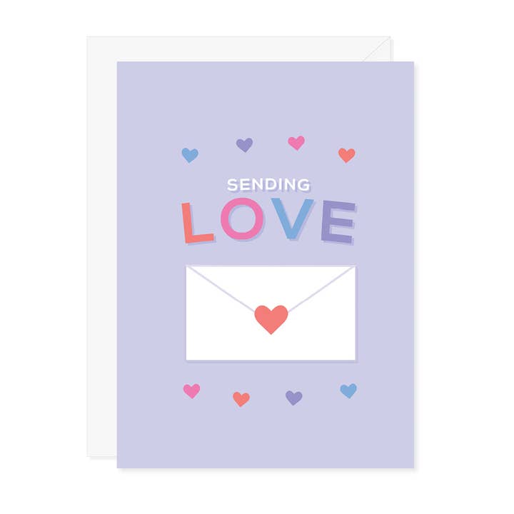 Sending Love Heart Envelope Grußkarte für den Großhandel von Carmela & Co.