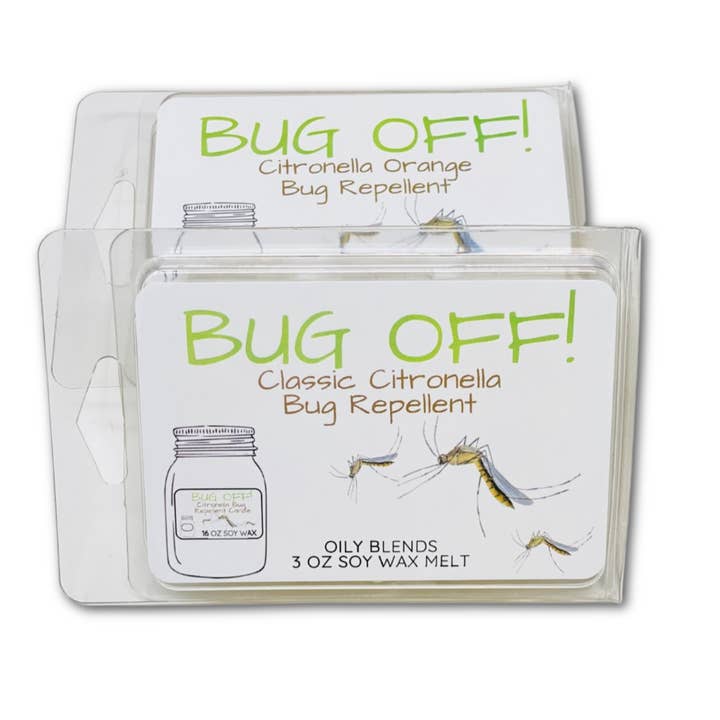 Oily Blends - Vente Insectifuges - La cire de soja à la citronnelle fait fondre un insectifuge naturel