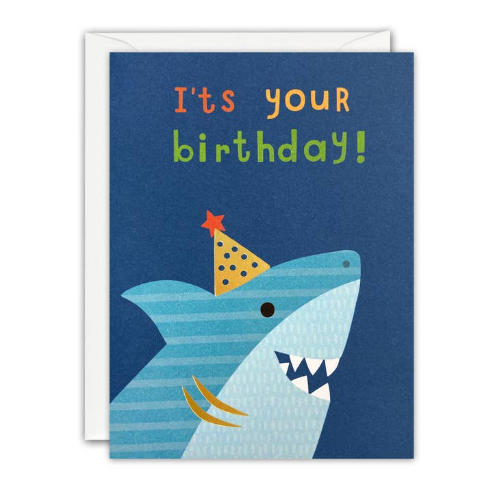 Shark Smile - James Ellis Birthday Card - Q4546 for wholesale by Nelson Line