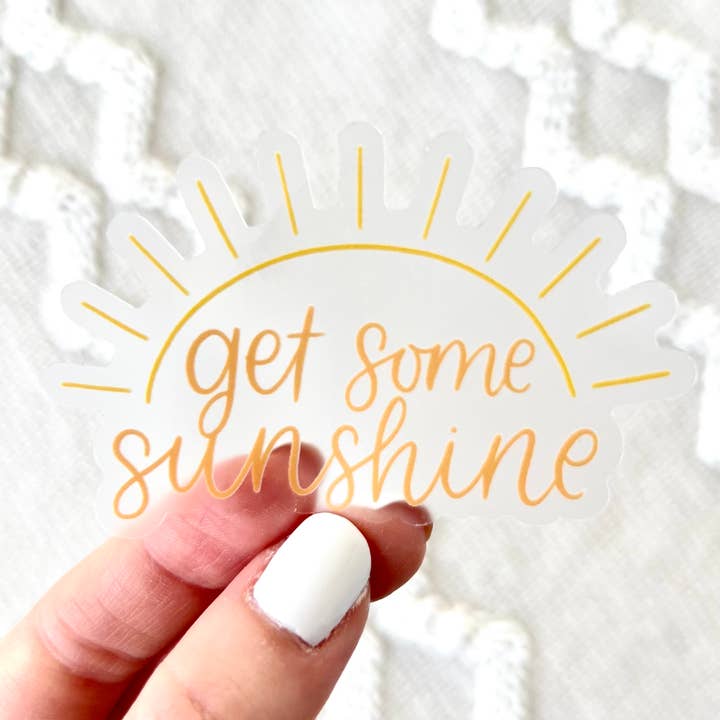 Elyse Breanne Design - Vente Autocollant - Autocollant Get Some Sunshine, 3x2 po.