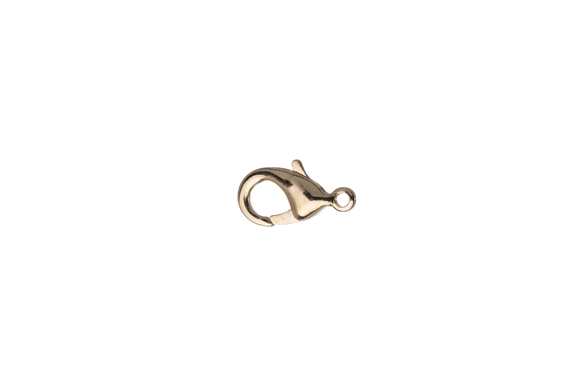 Lobster Claw Clasp - 12mm x 9mm - Made from Brass - 14 Karat Gold Finish - Sold by the Piece - C902g/14kt for wholesale on Faire
