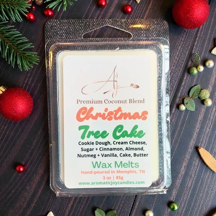 Christmas Tree Cake Wax Melts for wholesale by Aromatic Joy Candle Company