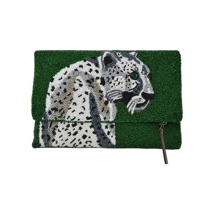 Borsa con perline leopardata per la vendita all'ingrosso da parte di Amore Beauté