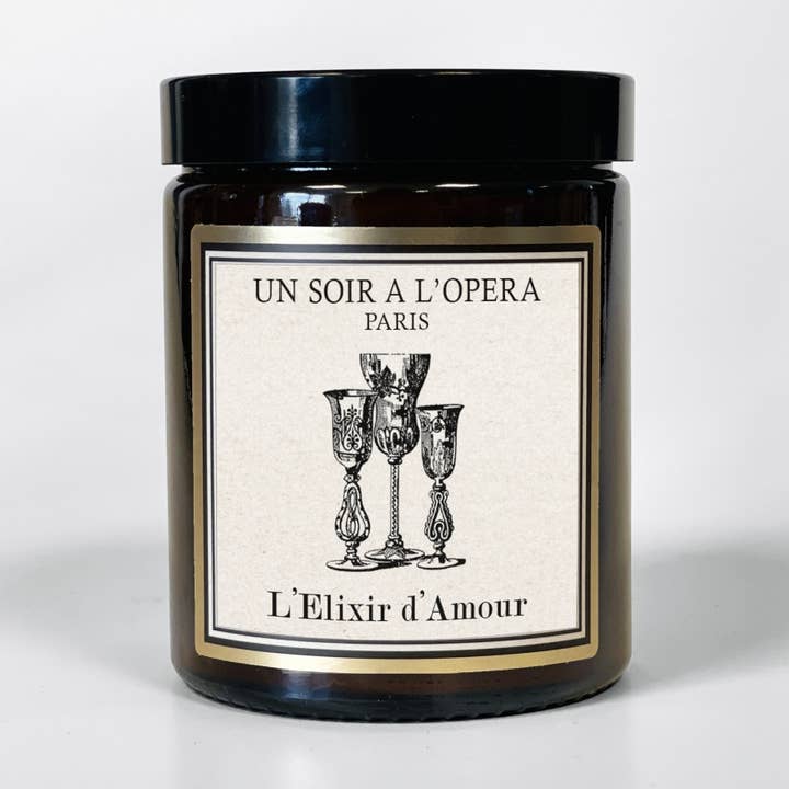 Travel candle 140 g - Christmas Gift - The Elixir of Love for wholesale by Un Soir A L'Opéra - Wholesale
