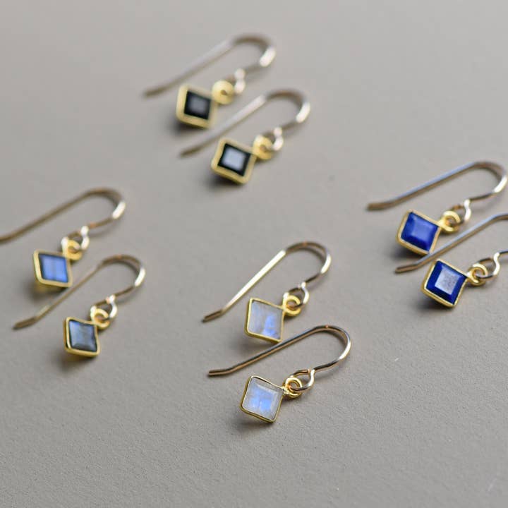 Meridian Earrings on gold for wholesale by Britta Ambauen Jewelry