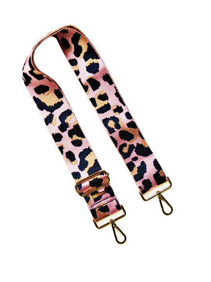 Thomas and Lee Company - Wholesale Bag Strap - Women's - Leopard Cheetah Guitar Purse Strap - 10 Colors available7