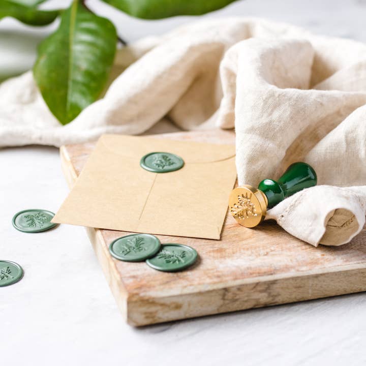 Cate Paper Co. - Wholesale Sealing Wax - Wax seal stamp and wax stick set