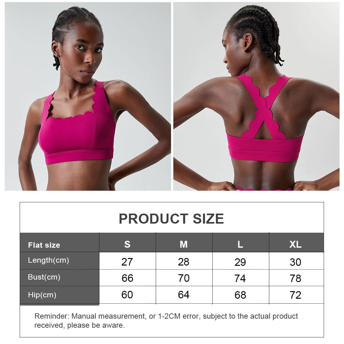 Sodalemon - Vente Brassière de sport – femme - Soutien-gorge de sport à dos croisé Wave Design Fitness Yoga pour femmes8