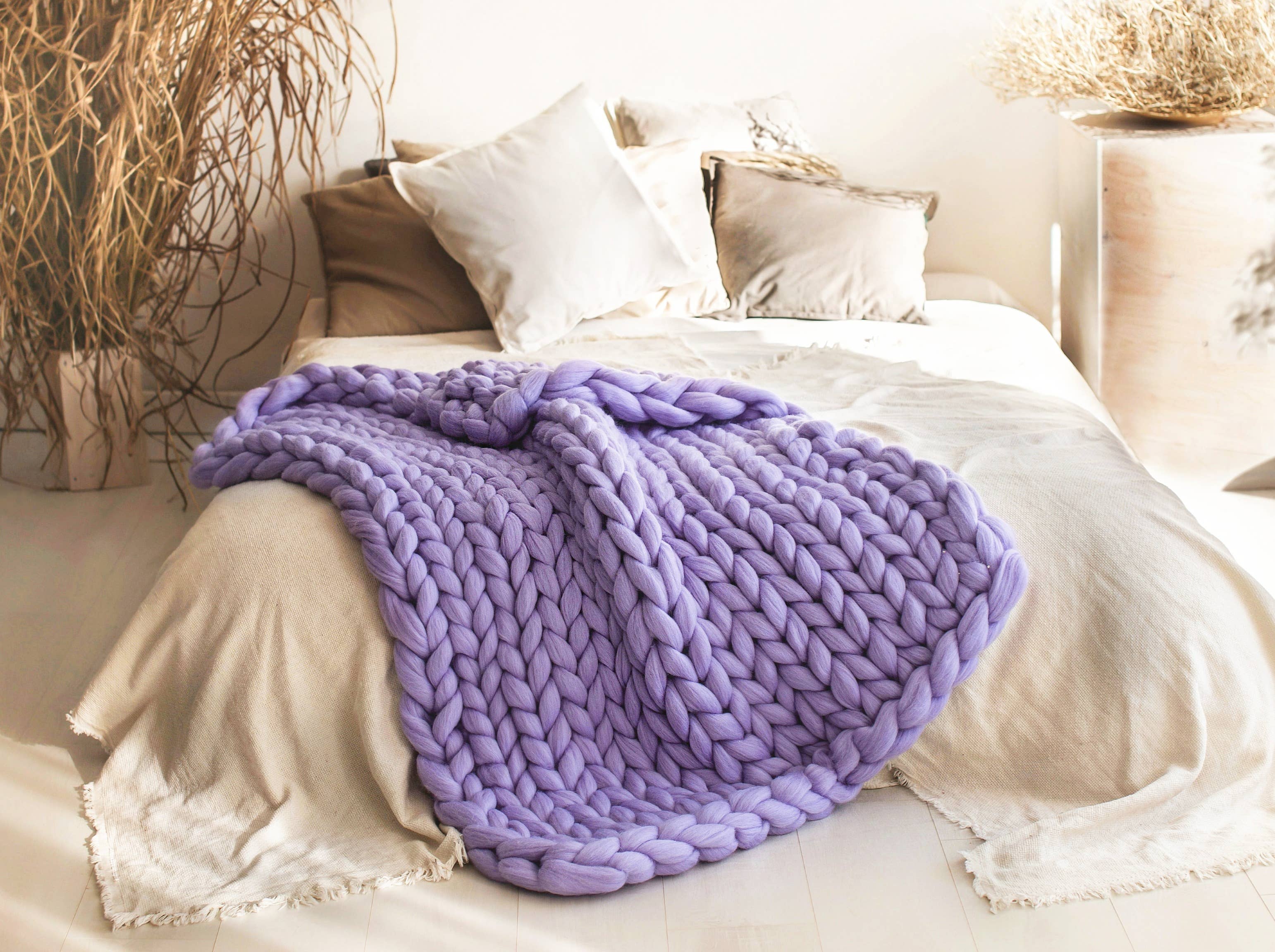 Chunky Wool Studio - Wholesale Throw Blanket - Handmade Chunky Knit Blankets14