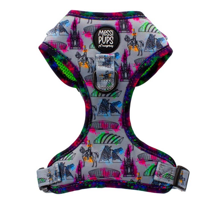 Up The Toon • Peitoral para Cão Original Ajustável com Estampa de Glasgow por atacado de Messi Pups