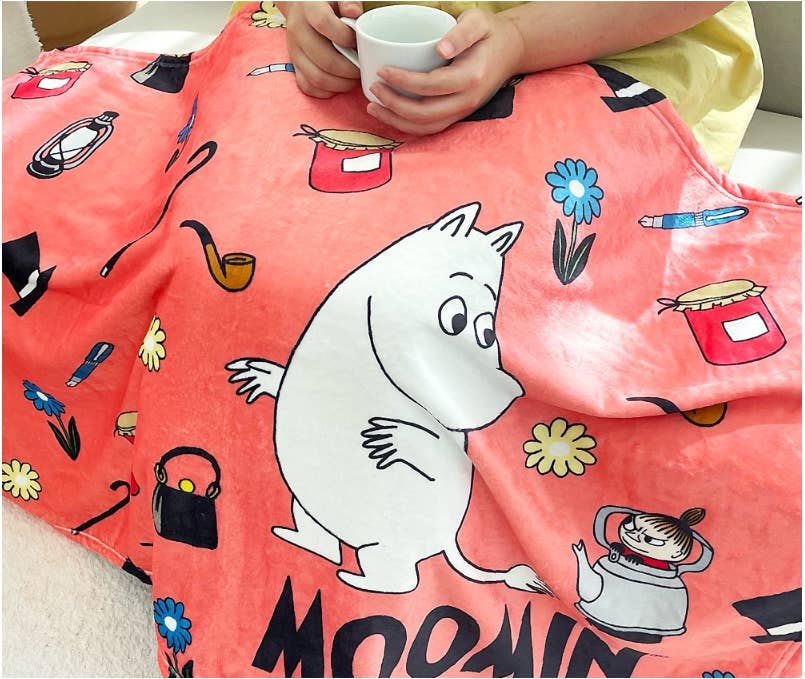 K-Wonderland - Wholesale Throw Blanket - Moomin Illust Warm Cozy Throw Mini Blanket15