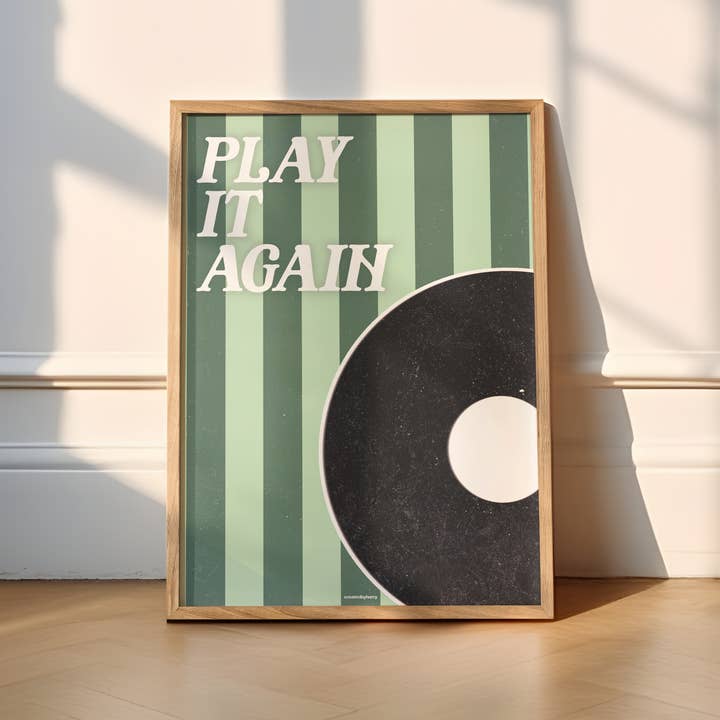 Speel het opnieuw vinylprint voor wholesale door Createdbyharry