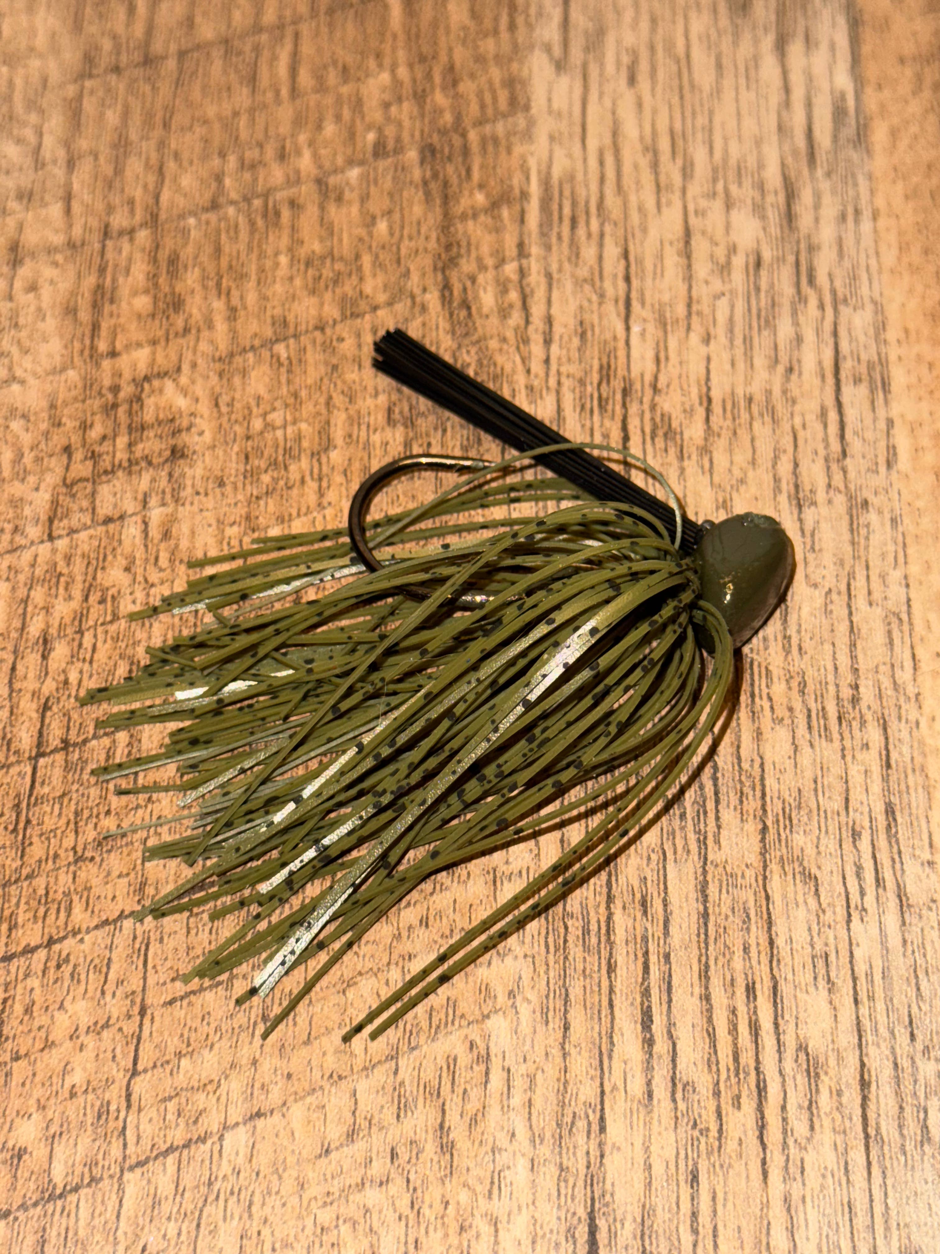 Riggins Baits & Tackle Co. - Wholesale Sporting Accessories - Riggins' Timber Jig - Green Pumpkin0