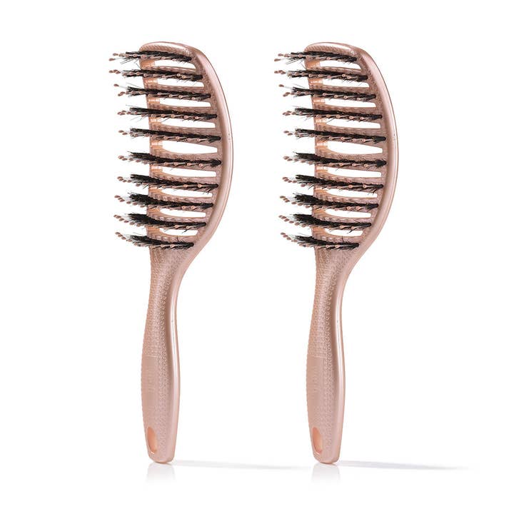 Yuaia Haircare - Vente Peigne/brosse à cheveux - Curvy Brush - Brosse à cheveux avec poils de sanglier8