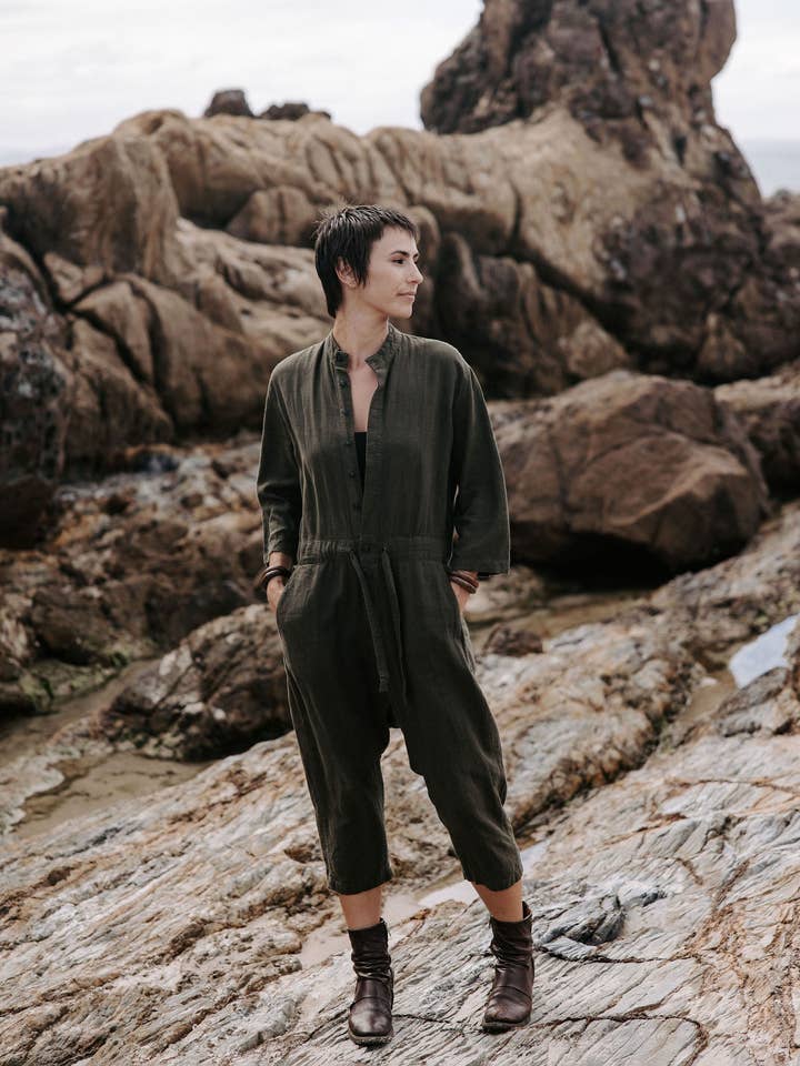 Stevie jumpsuit - Jungle for wholesale by IDIS