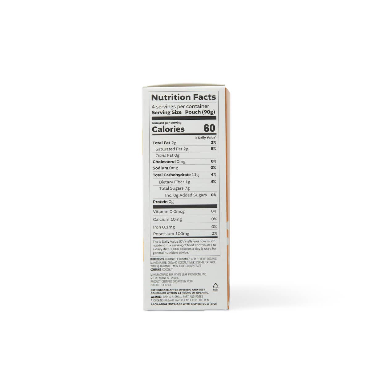 White Leaf Provisions - Wholesale Fruit Snacks - Regeneratively Farmed® Apple + Mango + Coconut Sauce5