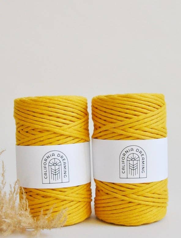 California Dreaming Macrame - Wholesale Yarn - 4mm recycled cotton rope | twisted | 100m6