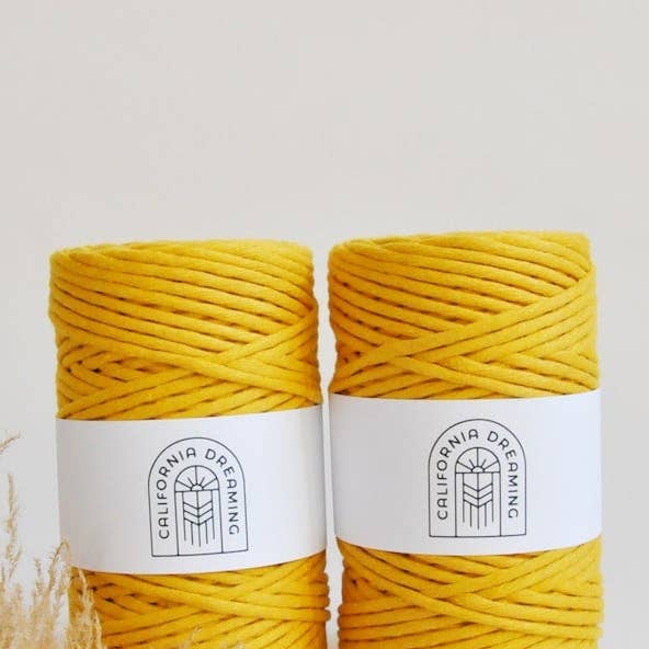 California Dreaming Macrame - Wholesale Yarn - 4mm recycled cotton rope | twisted | 100m6