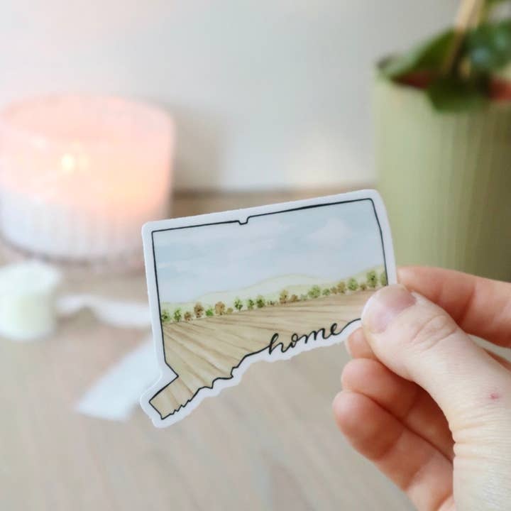 Connecticut Sticker | Watercolor, Home Sticker, Field Sticker for wholesale by Steadfast Brush