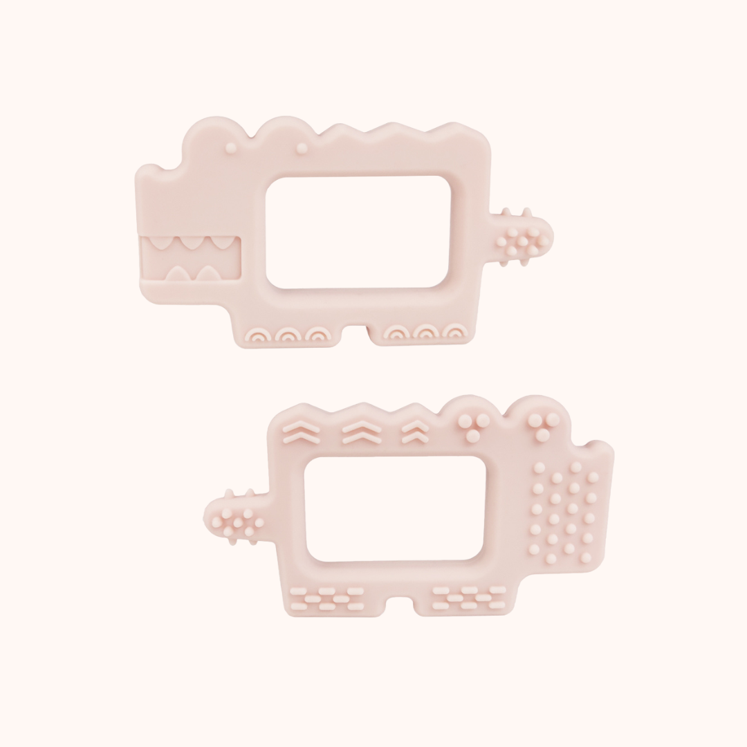 MAVIE - Vendita all'ingrosso Massaggiagengive (senza clip) - Neonati - Blush e Coral - Set di Massaggiagengive1