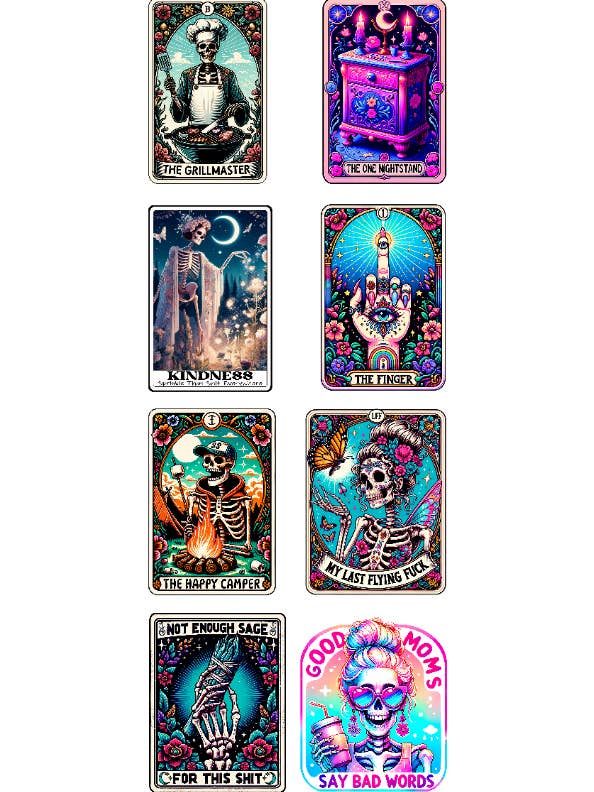 Cartes de tarot - Groupe 2 pour la vente par Inkie