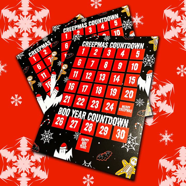 Creepmas en Boo Year Countdown Print voor wholesale door October 31st