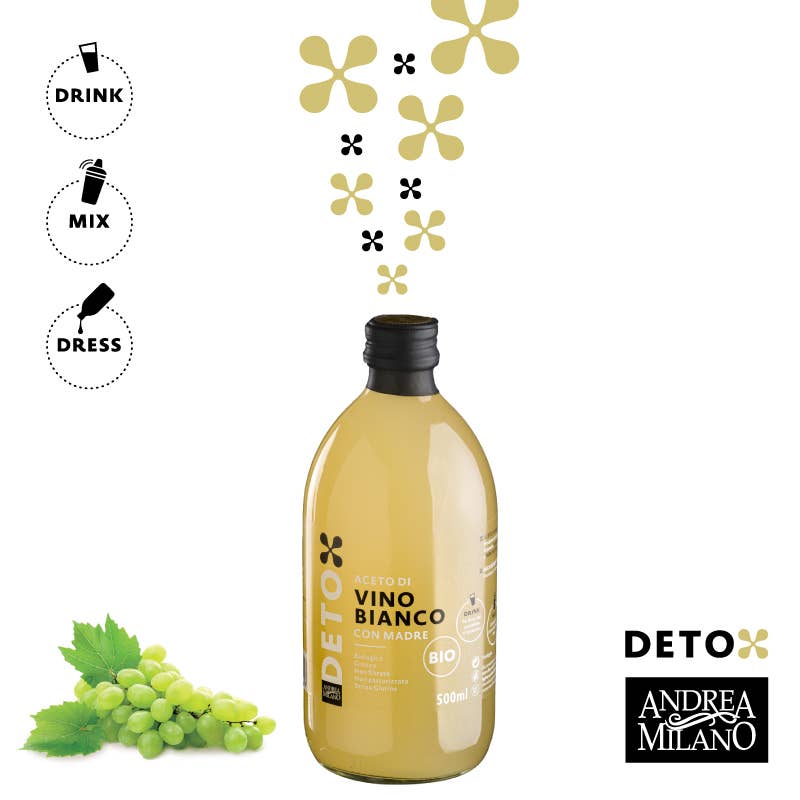Andrea Milano - Wholesale Vinegar - Organic White Wine Vinegar Unfiltered 100% Italian1