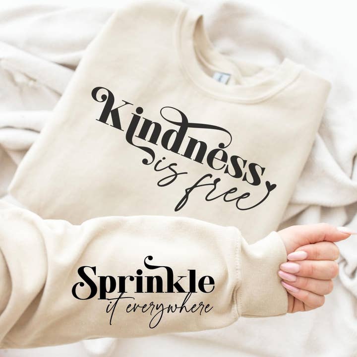 Veste polaire Kindness Is Free Crew pour la vente par Dockery Corporation