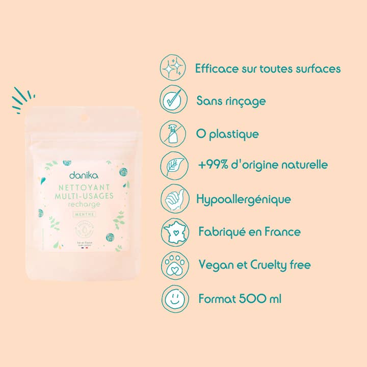 Danika - Wholesale Multi-Surface Cleaner - Multi-purpose cleaner - 500 ml refill