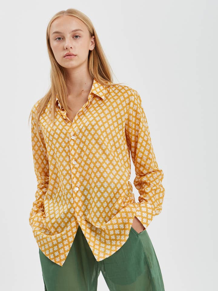 BONDO II HEMD IN GELB für den Großhandel von C.R.T.D