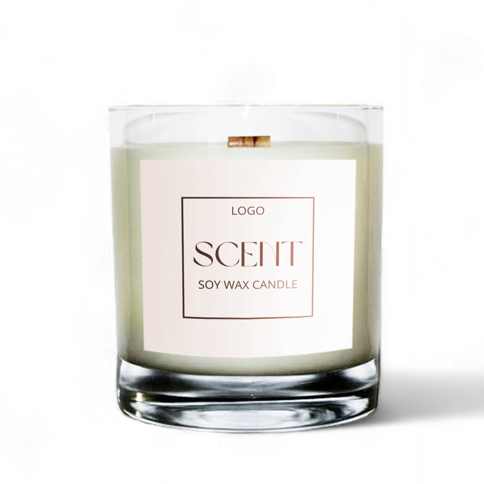 sable candle co. - Wholesale Jar/Filled Candle - Private Label 8oz Clear Tumbler Soy Wax Candle7