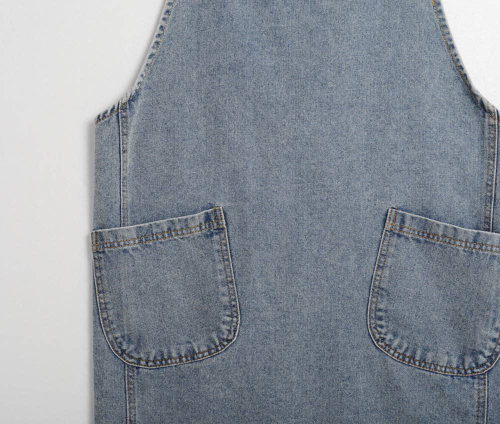 Gohobi （We cover U.S. import duties） - Wholesale Apron - Gohobi Japanese Style Washed Denim Cotton Apron11