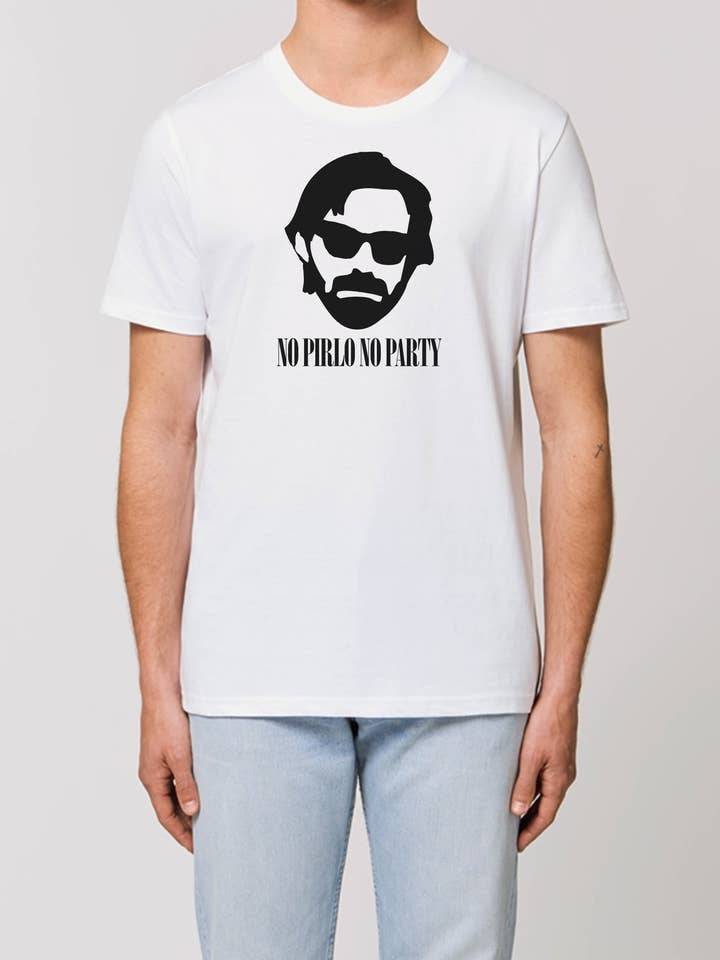 Tee Shirt No Pirlo No Party pour la vente par Foot Dimanche