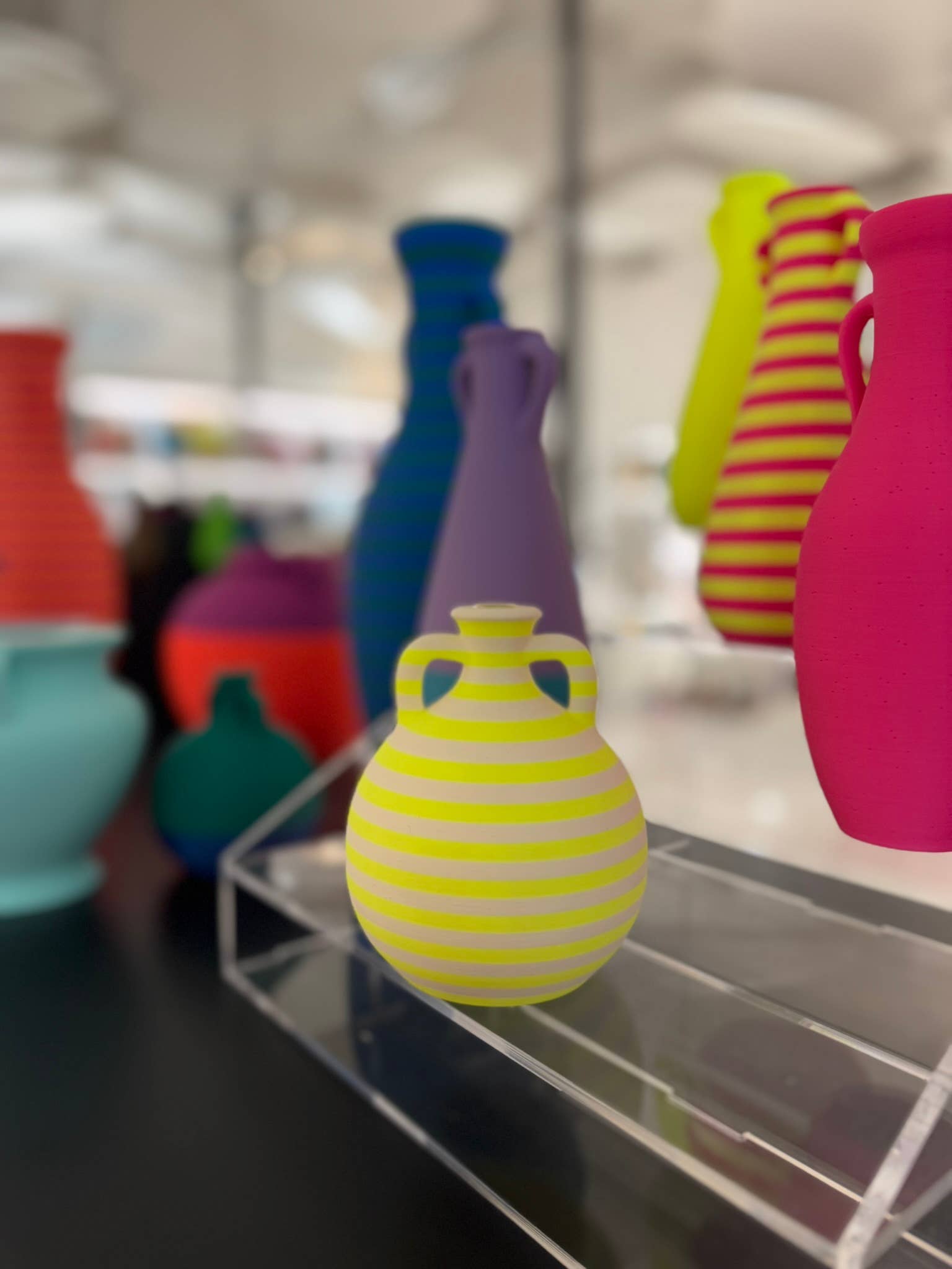 POP POT - Wholesale Vase - Augusto Medium Vase Multistripes milk/yellow1