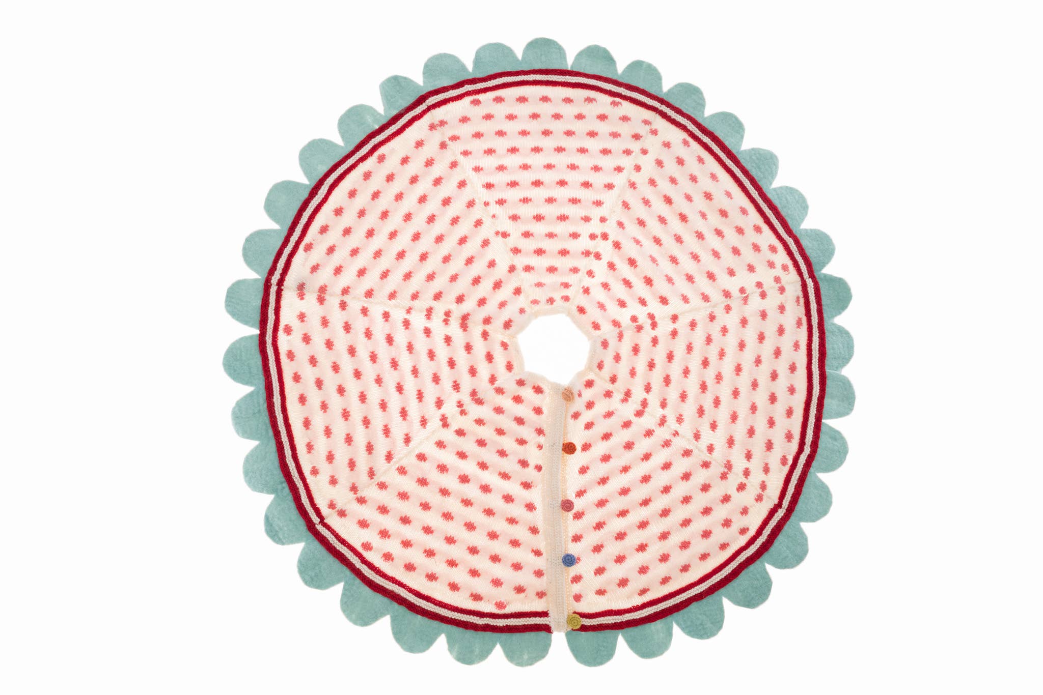 Natural Dot Tree Skirt for wholesale on Faire