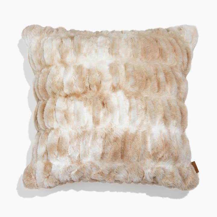 Lola Blankets - Vente Coussin décoratif - Oreiller Caramel N' Cream0