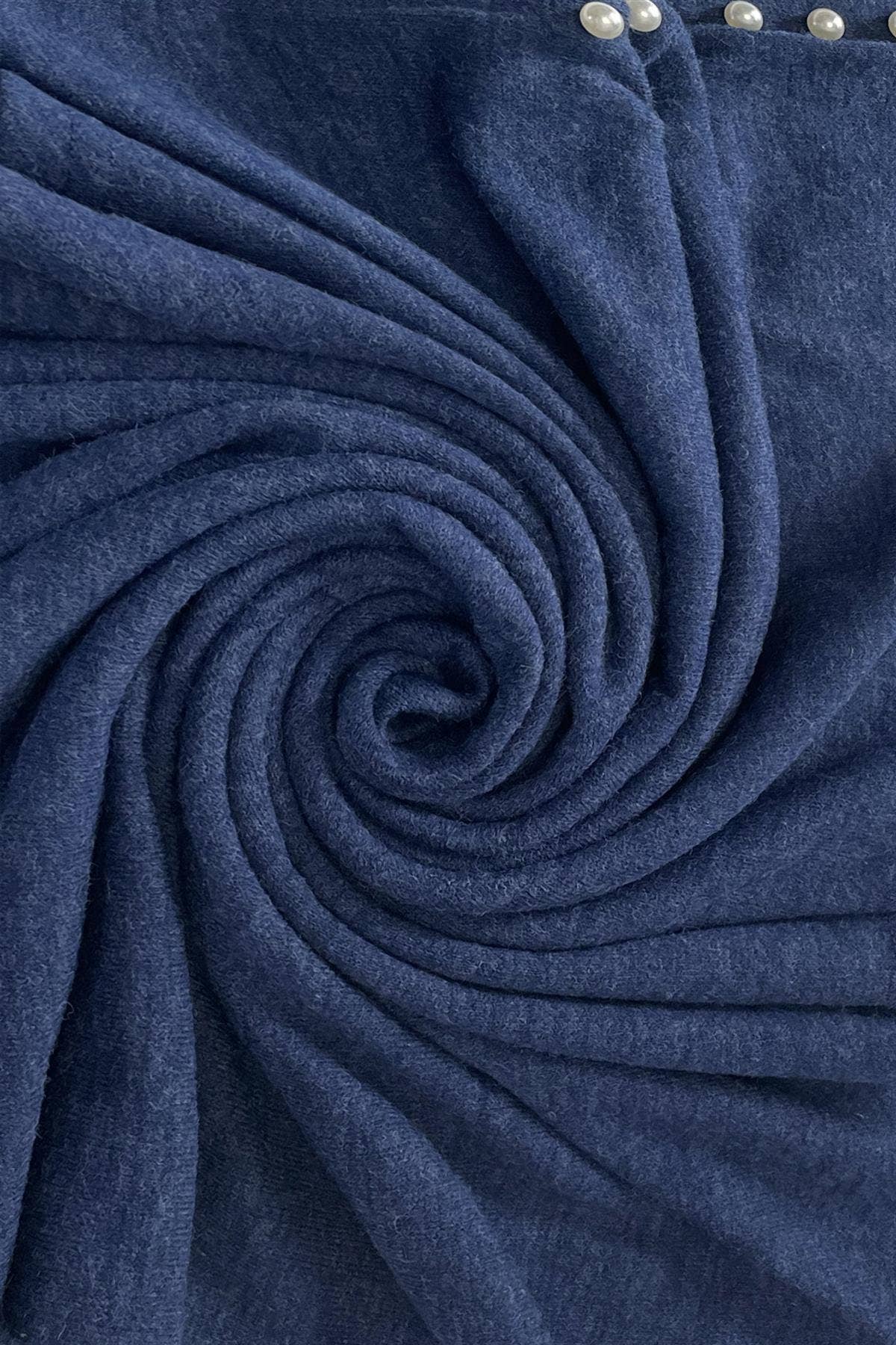 Fashion Scarf World - Wholesale Poncho - Women's - Plain Wool Knit Poncho With Pearl Detailing13