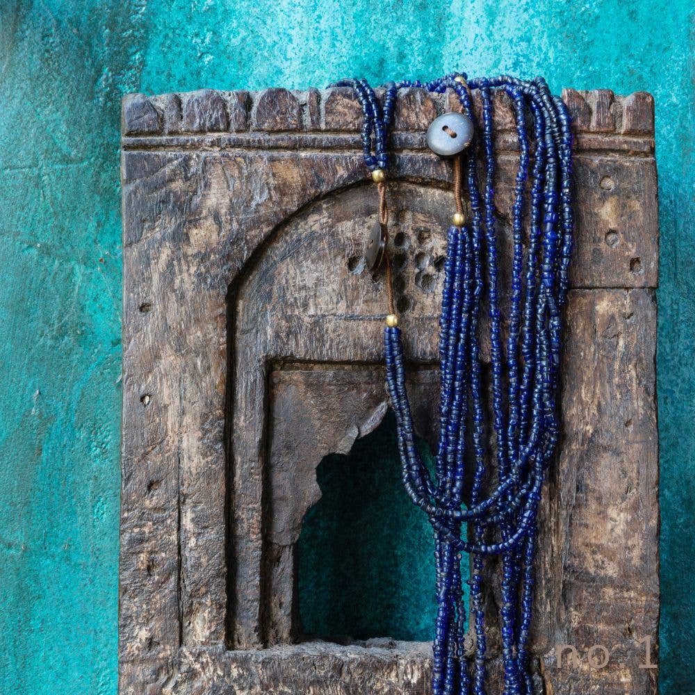 Koperberg - Vendita all'ingrosso Collane di perline/perle - Collana artigianale Bonda con perline di vetro riciclate16