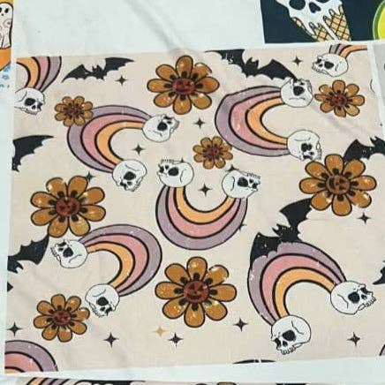 Beautifully Unique® Leggings – Großhandel Fashion-Leggings – Damen – AUSVERKAUF Regenbogen Totenkopf Blumen Leggings
