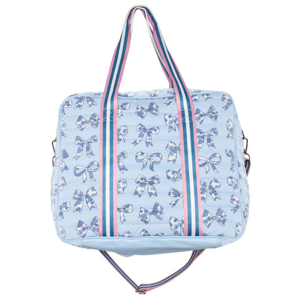 Light Blue Toile Coquette Bows Pickleball Bag for wholesale on Faire3